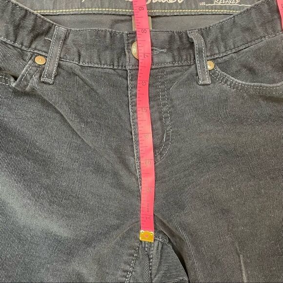 Eddie Bauer Boyfriend Relaxed Dark Blue Corduroy Pants, Size P2-EU - Picture 11 of 16